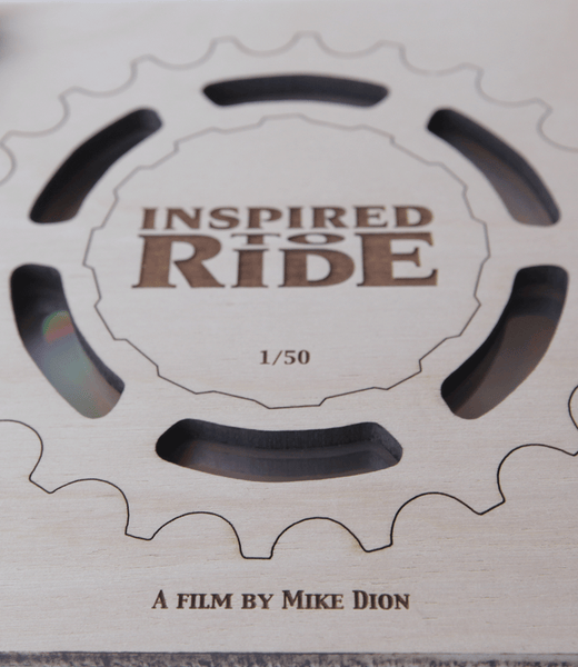Inspired to Ride Wood Laser Engraved Wood DVD Case